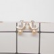 925 Sterling Silver Gold-Plated Natural Pearl Butterfly Wisdom Stud Earrings 925 Sterling Silver Gold-Plated Natural Pearl Butterfly Wisdom Stud Earrings