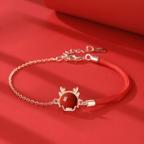 Flash Sale: 925 Sterling Silver Year of the Dragon Red Agate Dragon Protection Jewelry Set Flash Sale: 925 Sterling Silver Year of the Dragon Red Agate Dragon Protection Jewelry Set