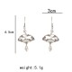 Copper Fan Auspicious Clouds Pearl Healing Earrings Copper Fan Auspicious Clouds Pearl Healing Earrings