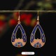 Lotus Butterfly Flower Alloy Copper Enlightenment Earrings Lotus Butterfly Flower Alloy Copper Enlightenment Earrings