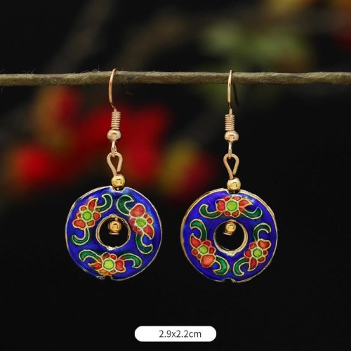 Lotus Butterfly Flower Alloy Copper Enlightenment Earrings Lotus Butterfly Flower Alloy Copper Enlightenment Earrings