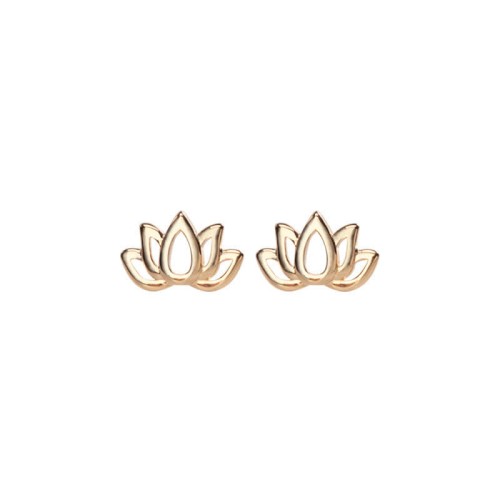 925 Sterling Silver Lotus Flower Blessing Earrings 925 Sterling Silver Lotus Flower Blessing Earrings