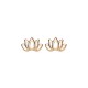 925 Sterling Silver Lotus Flower Blessing Earrings 925 Sterling Silver Lotus Flower Blessing Earrings