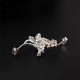 925 Sterling Silver Plum Blossom Floral Blessing Earrings 925 Sterling Silver Plum Blossom Floral Blessing Earrings