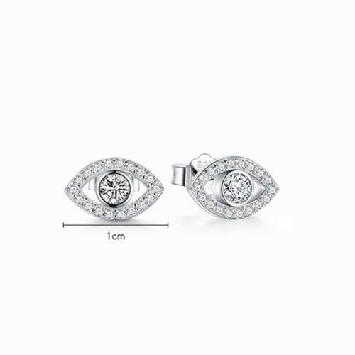 925 Sterling Silver Evil Eye Protection Stud Earrings 925 Sterling Silver Evil Eye Protection Stud Earrings