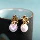 925 Sterling Silver Baroque Pearl Flower Healing Drop Earrings 925 Sterling Silver Baroque Pearl Flower Healing Drop Earrings