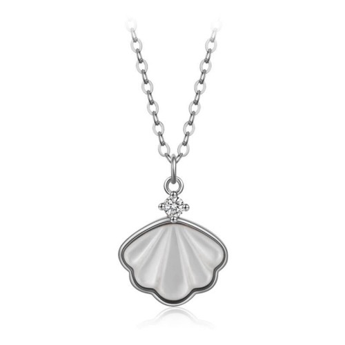 925 Sterling Silver Tridacna Stone Shell Blessing Jewelry Set