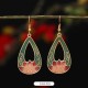 Lotus Butterfly Flower Alloy Copper Enlightenment Earrings Lotus Butterfly Flower Alloy Copper Enlightenment Earrings