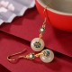 925 Sterling Silver Hetian Jade Lotus Luck Jewelry Set 925 Sterling Silver Hetian Jade Lotus Luck Jewelry Set