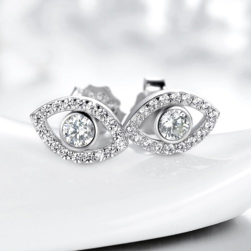 925 Sterling Silver Evil Eye Protection Stud Earrings 925 Sterling Silver Evil Eye Protection Stud Earrings
