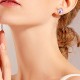 Natural Gemstone Amethyst Love Earrings Natural Gemstone Amethyst Love Earrings