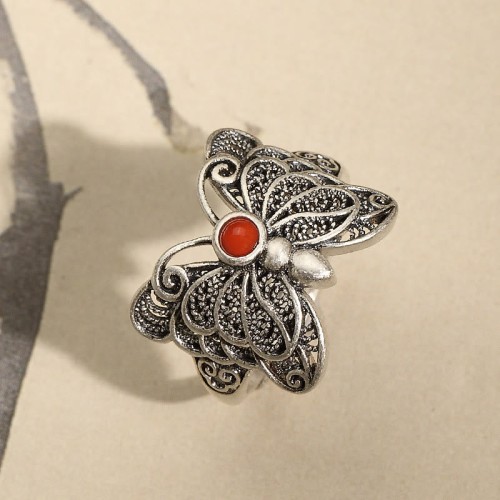 925 Sterling Silver Red Agate Butterfly Self-acceptance Jewelry Set 925 Sterling Silver Red Agate Butterfly Self-acceptance Jewelry Set