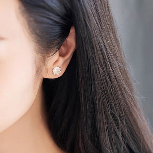 925 Silver Lotus Flower Balance Earrings 925 Silver Lotus Flower Balance Earrings