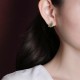 925 Sterling Silver Plated Gold Cyan Jade Butterfly Healing Earrings 925 Sterling Silver Plated Gold Cyan Jade Butterfly Healing Earrings