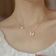 14K Gold-Plated Copper Pearl Butterfly Blessing Jewelry Set 14K Gold-Plated Copper Pearl Butterfly Blessing Jewelry Set