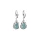 925 Sterling Silver Green Jade Gourd Abundance Earrings