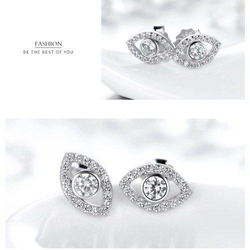 925 Sterling Silver Evil Eye Protection Stud Earrings 925 Sterling Silver Evil Eye Protection Stud Earrings