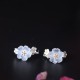 925 Sterling Silver Plum Blossom Floral Blessing Earrings 925 Sterling Silver Plum Blossom Floral Blessing Earrings