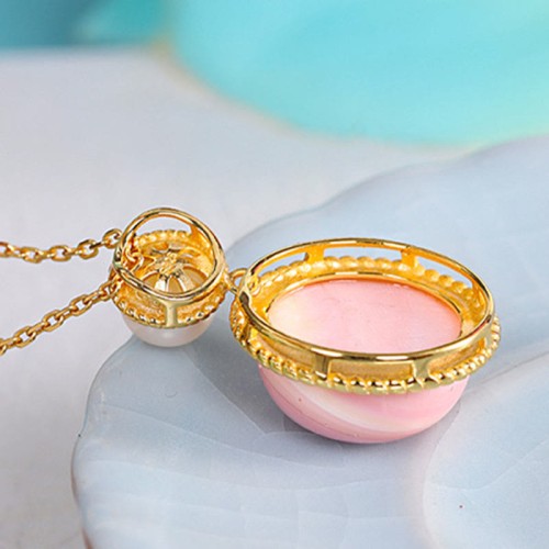 925 Sterling Silver Queen Conch Pearl Luck Jewelry Set