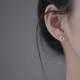 925 Sterling Silver Copper Wreath Blessing Flower Earrings 925 Sterling Silver Copper Wreath Blessing Flower Earrings