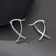 Geometric Cross Luck Hoop Earrings Geometric Cross Luck Hoop Earrings