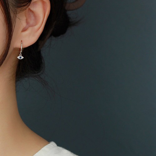 925 Sterling Silver Evil Eye Protection Stud Earrings 925 Sterling Silver Evil Eye Protection Stud Earrings