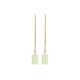 Jade Bamboo Pattern Luck Drop Earrings Jade Bamboo Pattern Luck Drop Earrings