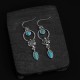 925 Sterling Silver Vintage Turquoise Waterdrop Earrings 925 Sterling Silver Vintage Turquoise Waterdrop Earrings