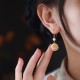 Bodhi Seed Cat Paw Claw Peace Drop Earrings Bodhi Seed Cat Paw Claw Peace Drop Earrings