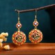 24K Gold-Plated Elk Copper Balance Drop Earrings 24K Gold-Plated Elk Copper Balance Drop Earrings