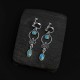 925 Sterling Silver Vintage Turquoise Waterdrop Earrings 925 Sterling Silver Vintage Turquoise Waterdrop Earrings