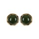 925 Sterling Silver Gold-Plated Hetian Cyan Jade Luck Stud Earrings 925 Sterling Silver Gold-Plated Hetian Cyan Jade Luck Stud Earrings