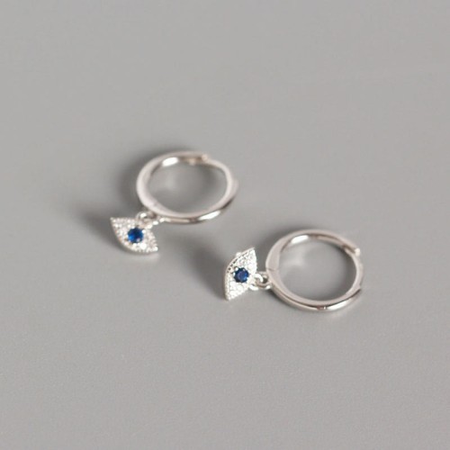 925 Sterling Silver Evil Eye Protection Stud Earrings 925 Sterling Silver Evil Eye Protection Stud Earrings