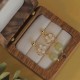 Tridacna Stone Flower Jade Bead Blessing Earrings