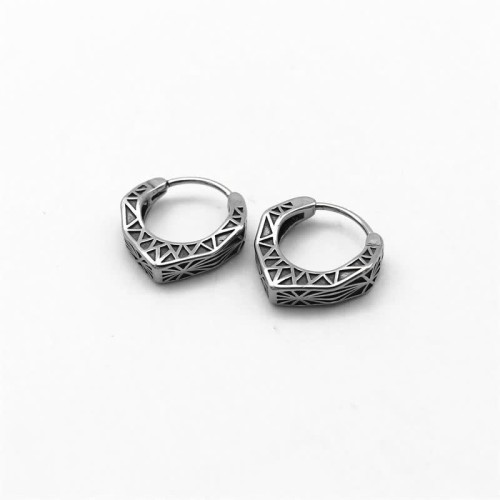 Viking Titanium Steel Hoop Balance Earrings Viking Titanium Steel Hoop Balance Earrings