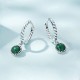 925 Sterling Silver Malachite Anti-Anxiety Drop Earrings 925 Sterling Silver Malachite Anti-Anxiety Drop Earrings