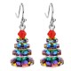 Various Crystals Christmas Tree Amethyst Healing Earrings Various Crystals Christmas Tree Amethyst Healing Earrings