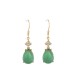 Cyan Jade Luck Drop Earrings Cyan Jade Luck Drop Earrings