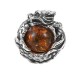 925 Sterling Silver Amber Dragon Success Stud Earrings 925 Sterling Silver Amber Dragon Success Stud Earrings
