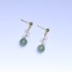Hetian Jade Flower 14K Gold-Plated Luck Drop Earrings