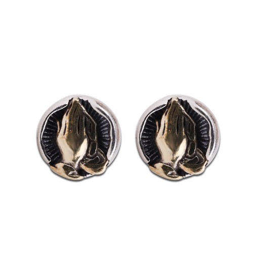 925 Sterling Silver Namaste Equality Stud Earrings 925 Sterling Silver Namaste Equality Stud Earrings