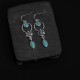 925 Sterling Silver Vintage Turquoise Waterdrop Earrings 925 Sterling Silver Vintage Turquoise Waterdrop Earrings