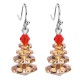 Various Crystals Christmas Tree Amethyst Healing Earrings Various Crystals Christmas Tree Amethyst Healing Earrings