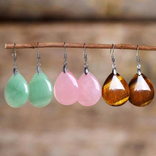 Aventurine Healing Drop Earrings Aventurine Healing Drop Earrings