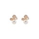 18K Gold Pearl Butterfly Love Stud Earrings 18K Gold Pearl Butterfly Love Stud Earrings