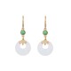 Feng Shui White Jade Blessing Earrings