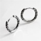 Viking Celtic Hoop Titanium Steel Balance Earrings Viking Celtic Hoop Titanium Steel Balance Earrings