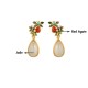 White Jade Red Agate Butterfly Protection Drop Earrings White Jade Red Agate Butterfly Protection Drop Earrings