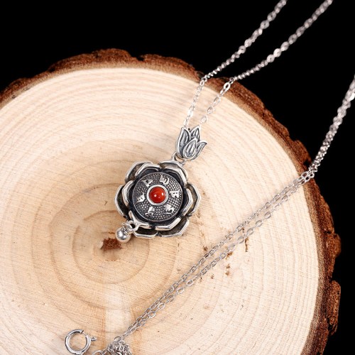 925 Sterling Silver Om Mani Padme Hum Lotus Peace Jewelry Set 925 Sterling Silver Om Mani Padme Hum Lotus Peace Jewelry Set