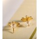 925 Sterling Silver Hetian Cyan Jade Lotus Flower Earrings 925 Sterling Silver Hetian Cyan Jade Lotus Flower Earrings